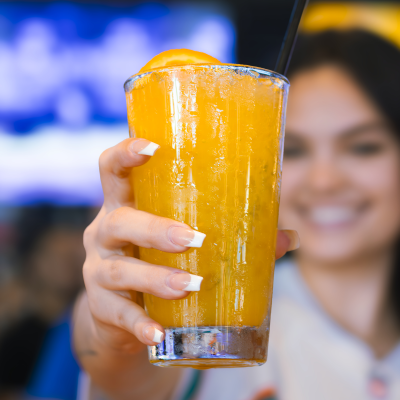Orange crush drink at Sports & Social.