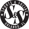 Sports & Social Orlando, FL Black Circle Logo